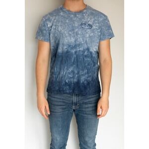 Ron Jon Surf Shop Tie Dye T-Shirt Medium Blue Beachy Casual Vacation Tee